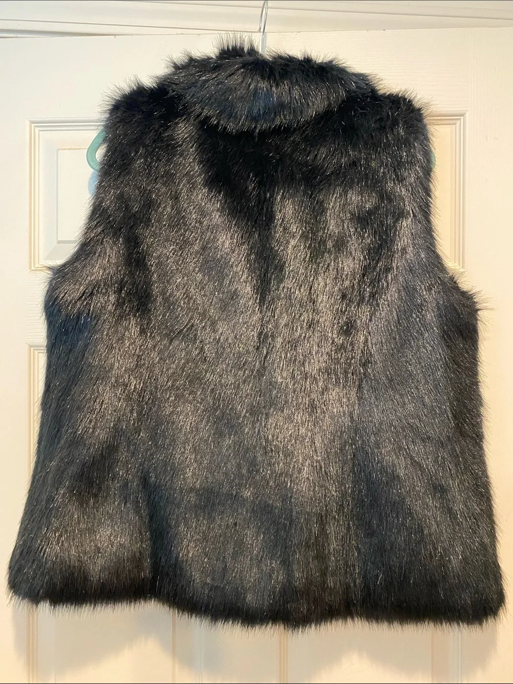 Rachel Zoe Black Faux Fur Sleeveless Vest